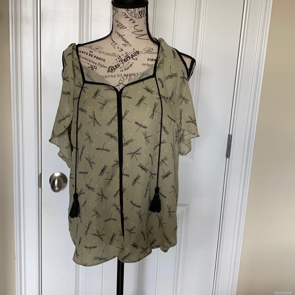 Libby Edelman dragonfly blouse